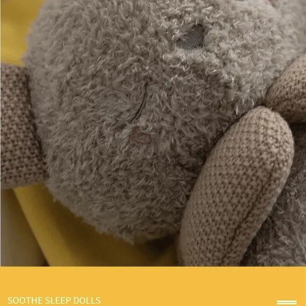 Juguete de oso de peluche que respira para calmar y arrullar a los recién nacidos