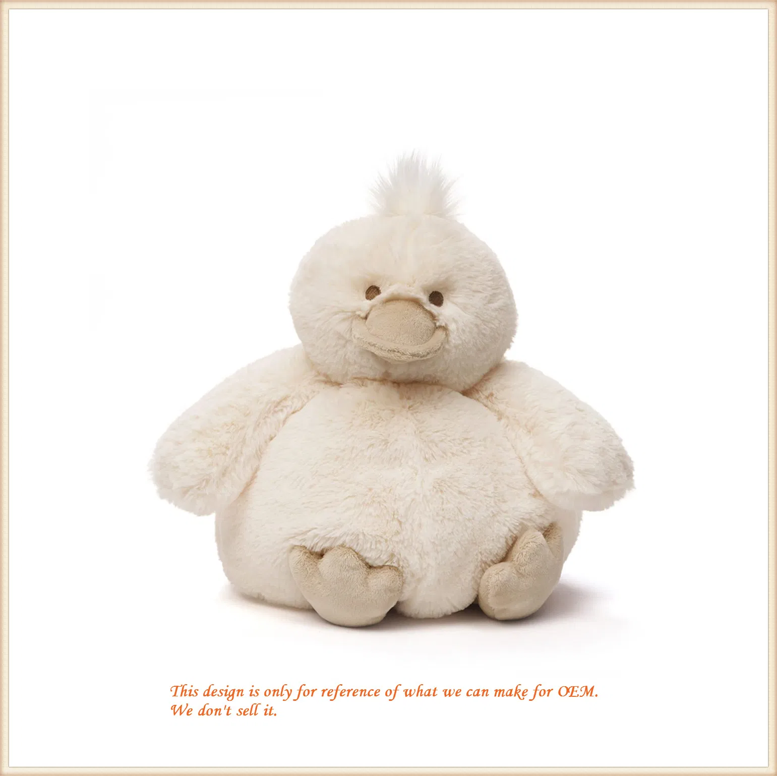 Regalos promocionales de moda, juguetes de peluche personalizados de animales, aves salvajes