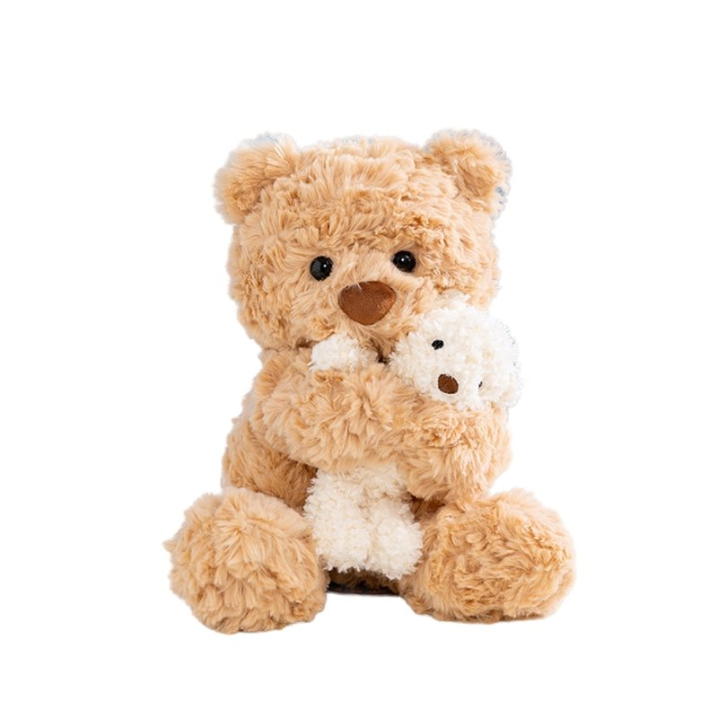 Conjunto de Juguetes de Peluche de Mamá y Bebé Oso de Peluche Suave Muñeca de Animal de Peluche Regalo Bonito Coleccionable para Niños