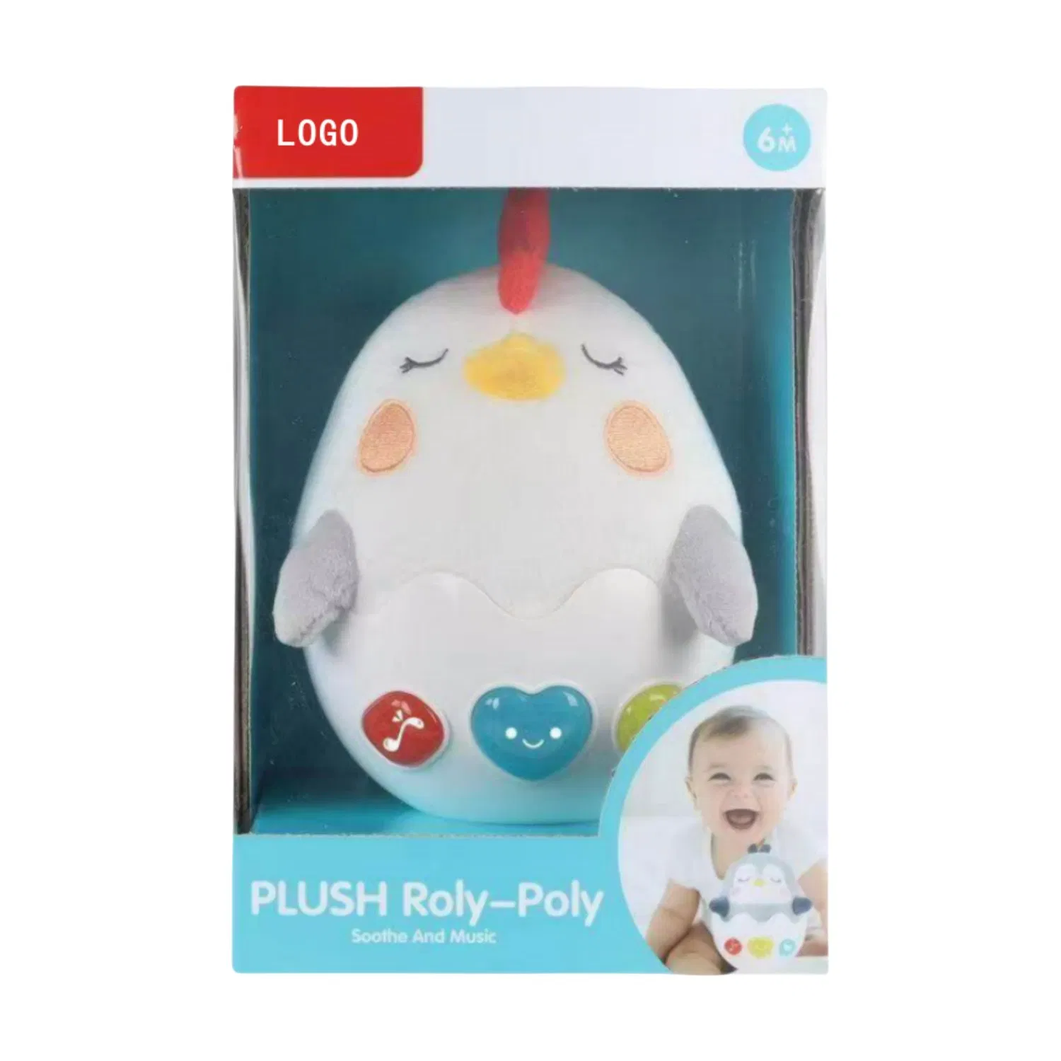 Juguete de peluche educativo iluminado al por mayor para juguetes interactivos para bebés