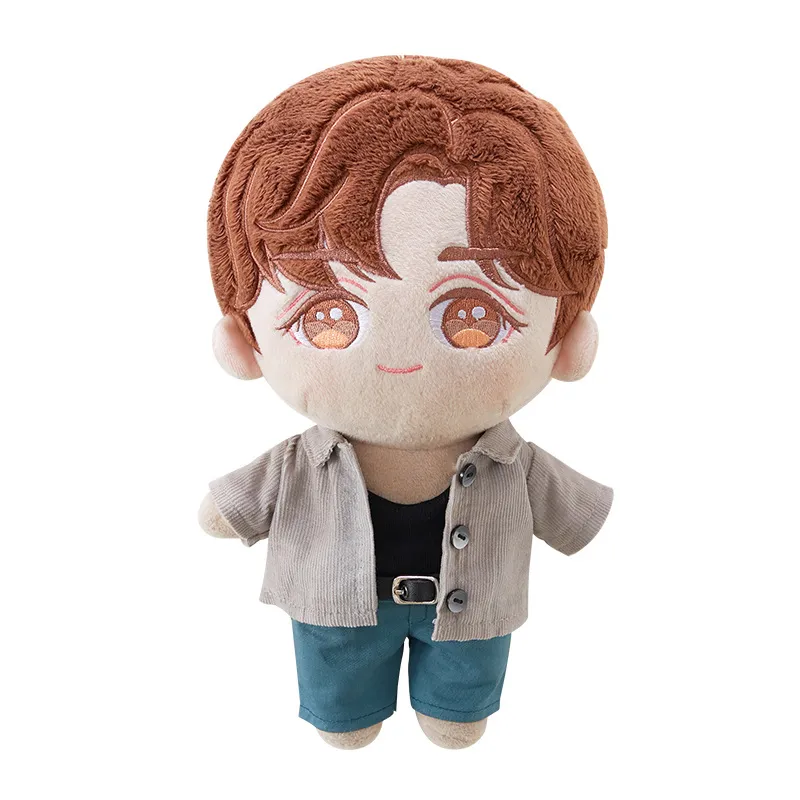Diseño de muñeca Ldol de algodón orgánico personalizado, juguete de peluche de mascota lindo