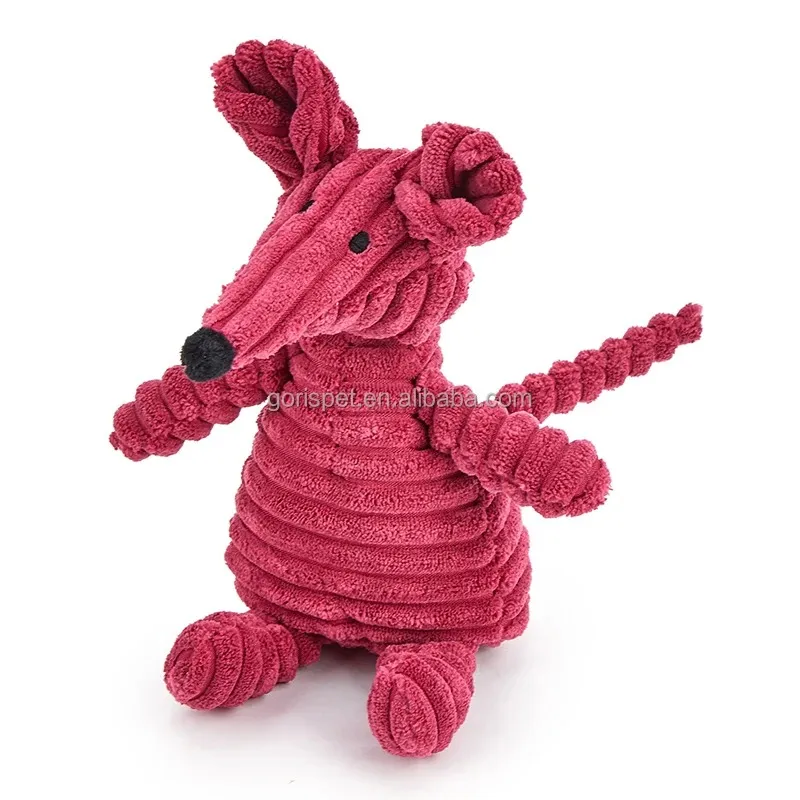 Juguete de masticar de lujo para perros, indestructible, interactivo, de peluche con sonido, juguete divertido en forma de animal para la limpieza dental