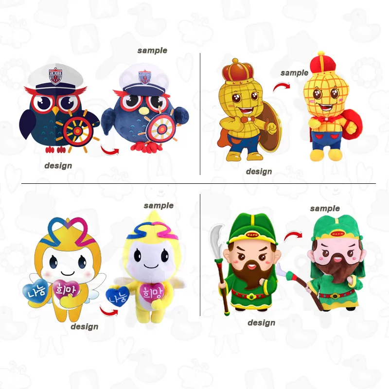 Muñecos de felpa de personajes personalizados y adorables para niños y niñas, regalos de juguetes personalizados