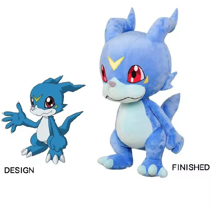 Muñecos de peluche de anime personalizados Mink 3D Juguetes para bebés educativos Fabricación Diseño personal Juguetes de animales de peluche