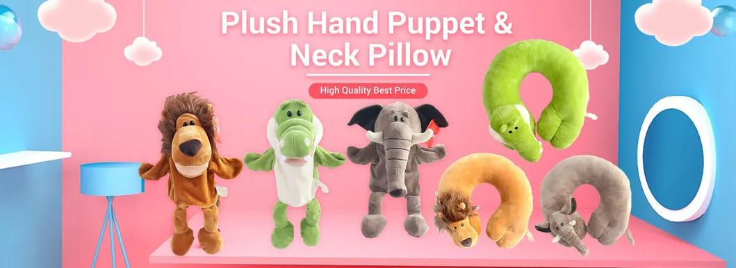 Juguete de peluche personalizado Kawaii, muñeco de mano de personaje de dibujos animados