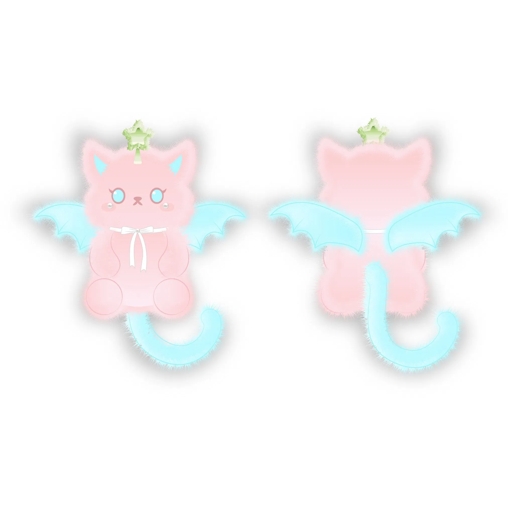 Venta Caliente Juego de Anime Lindos Peluches Suaves de Animales Unicornio