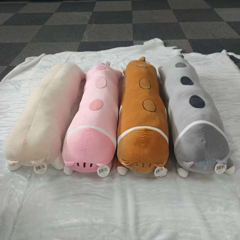 Vendiendo Lindos Juguetes de Peluche para Almohadas de Pelo Largo Cats/140cm/Doll Juguetes de Peluche Suaves para Bebés