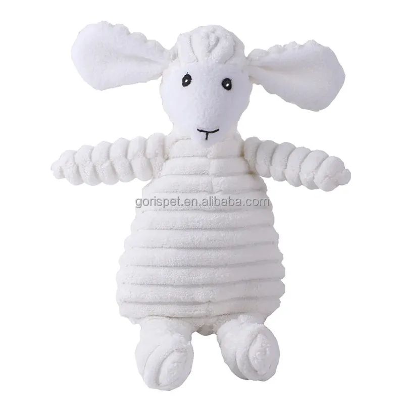 Juguete de masticar de lujo para perros, indestructible, interactivo, de peluche con sonido, juguete divertido en forma de animal para la limpieza dental