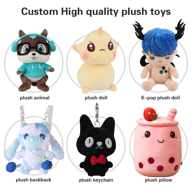 Fabricante de juguetes de peluche personalizados de algodón orgánico certificados CE