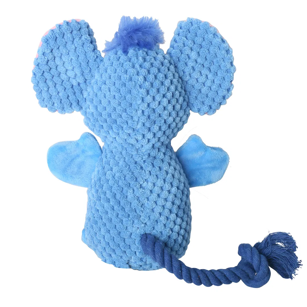 Juguete de perro de peluche Snuffle Elephant suave, interactivo y chirriante con golosinas ocultas, diseño personalizado OEM para entrenamiento y diversión