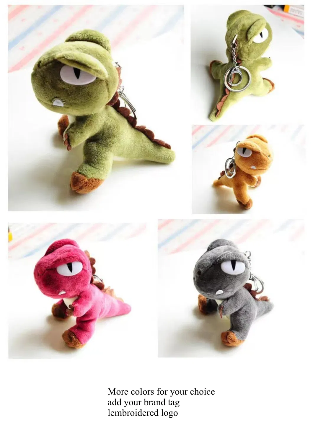 Detalle Llavero Peluche Dinosaurio