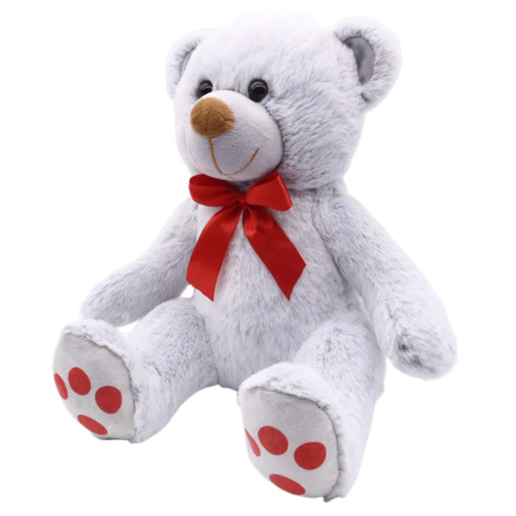 Juguete de peluche al por mayor sin relleno, oso de peluche sentado, juguete suave para bebés