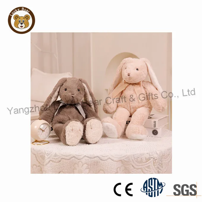 Regalo de Pascua personalizado al por mayor, lindo conejito de peluche suave, juguete de peluche para niños