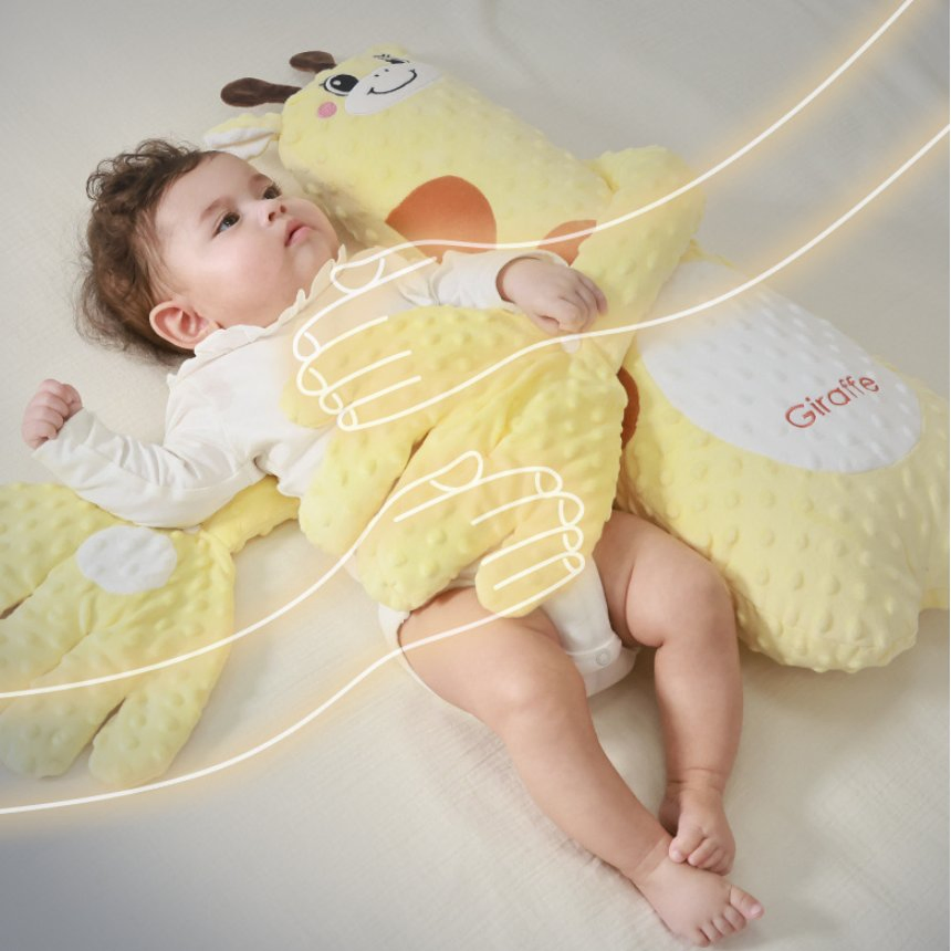 Pillow suave de felpa antiestrés para bebés, juguete electrónico de felpa para un sueño reconfortante, abrazo y acaricia en la palma, artefacto para acostar a los bebés, juguetes educativos