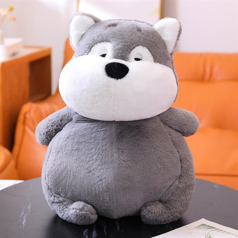 Precio mayorista de peluches personalizados diseño a medida animales suaves y adorables muñecos de peluche de perro husky, hipopótamo, cerdo, mono, conejo. Juguetes de fábrica
