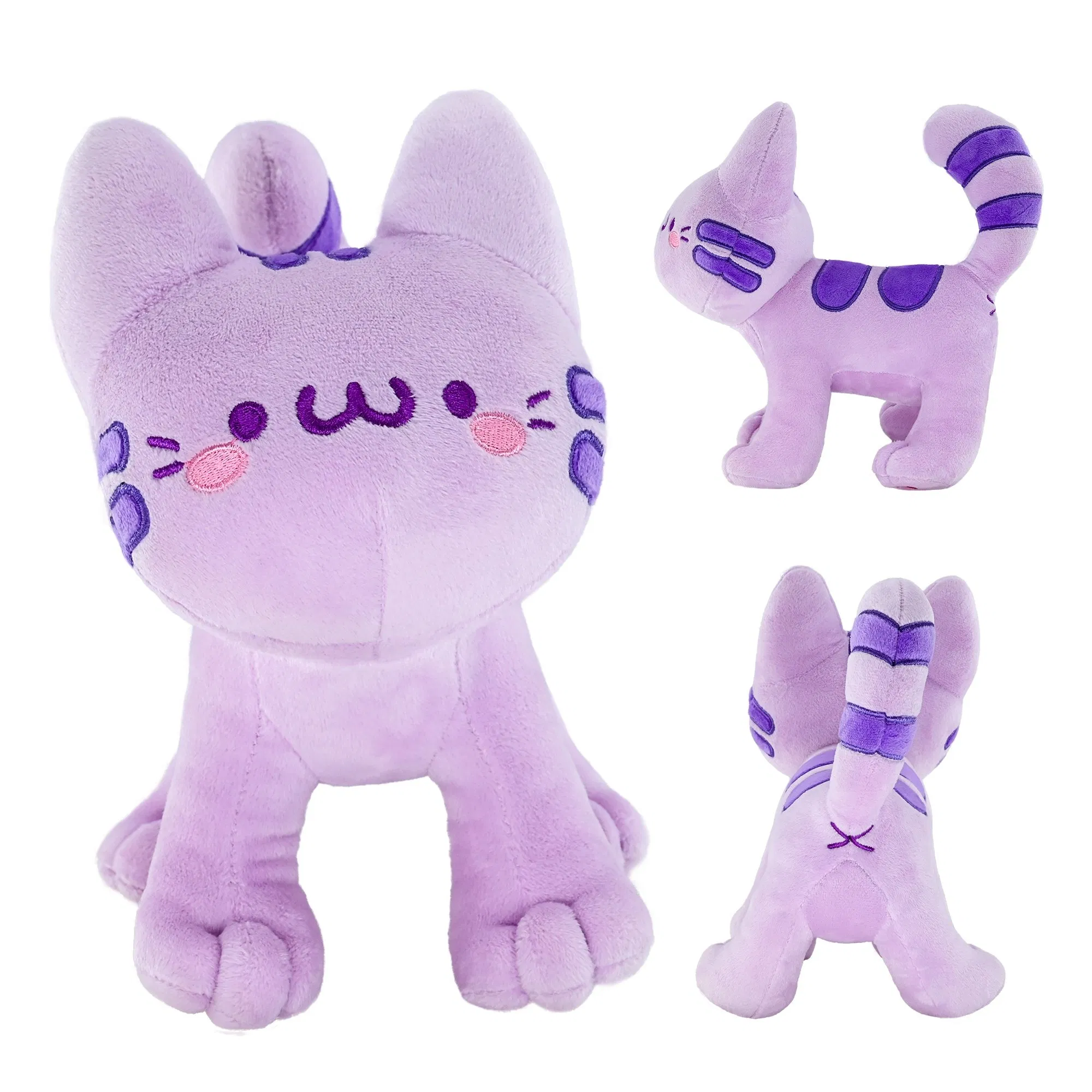 Fabricante certificado CE de juguetes de peluche suave y personalizado, gato lindo, peluche para bebés, regalos de juguetes para niños