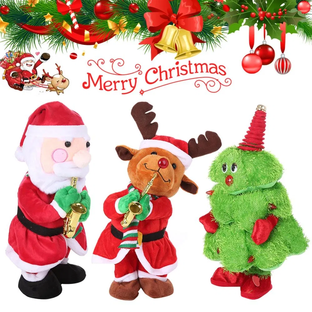 Regalo de Navidad de peluche personalizado en forma de animal, juguetes de peluche suaves