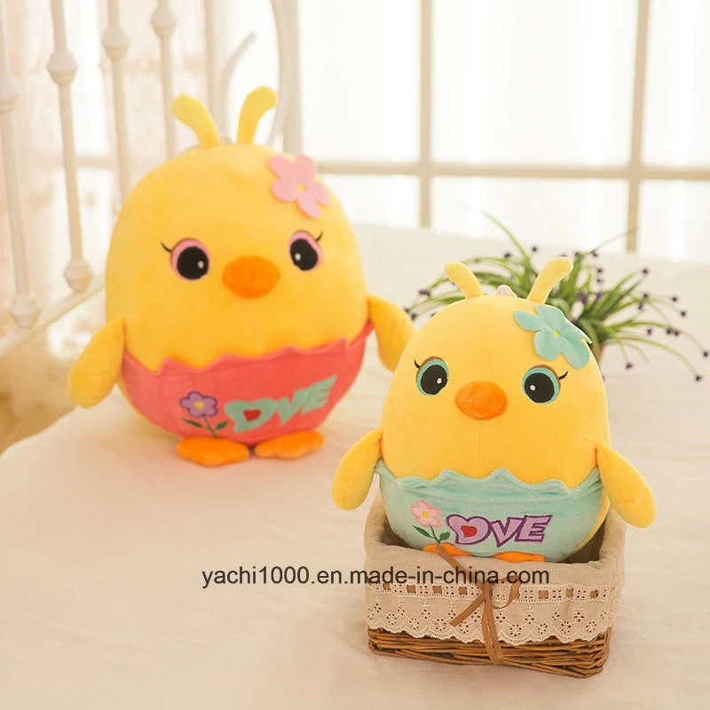 Encantador Mini Pollito Divertido en La Concha Juguete de Peluche Animal