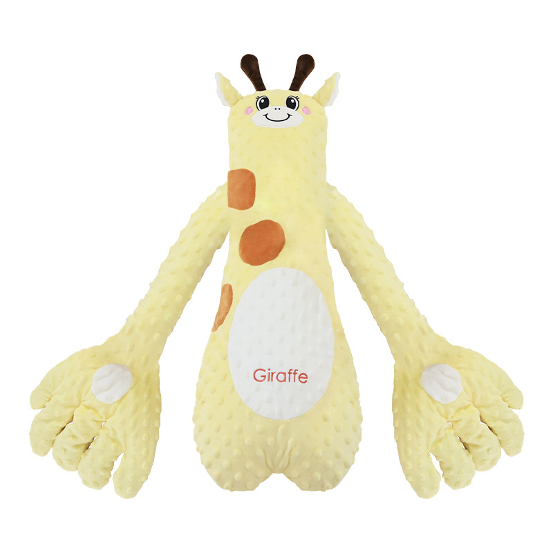 Pillow suave de felpa antiestrés para bebés, juguete electrónico de felpa para un sueño reconfortante, abrazo y acaricia en la palma, artefacto para acostar a los bebés, juguetes educativos