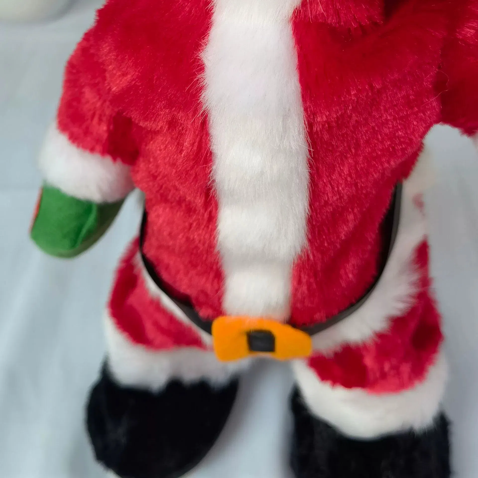 Muñecos de peluche de Santa Claus para Navidad, figuras de juguetes, muñecos eléctricos que cantan y bailan