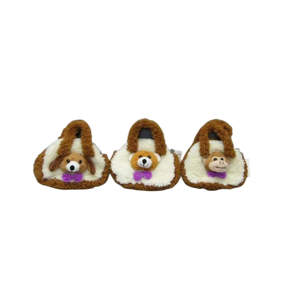 Bolsa de Juguetes de Peluche Personalizada 15cm Forma de Animal Elefante Divertido, Hipopótamo, Ratón para Niños Niñas Bebé Bolsa Pequeña de Animales Suaves Mini