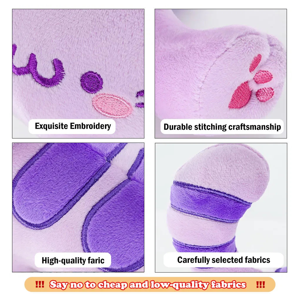 Fabricante certificado CE de juguetes de peluche suave y personalizado, gato lindo, peluche para bebés, regalos de juguetes para niños