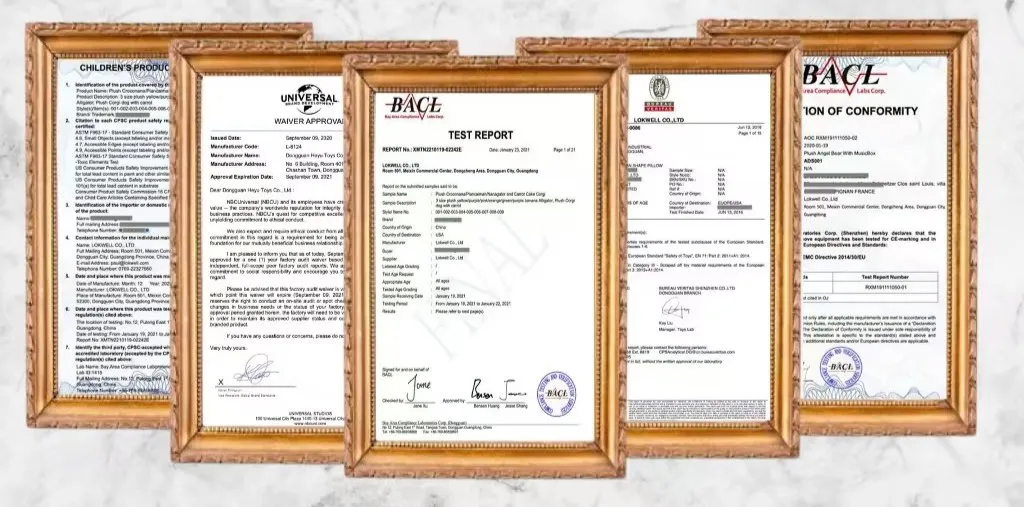Certificaciones del producto