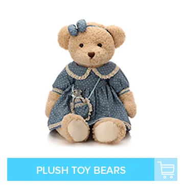 Oso de peluche azul