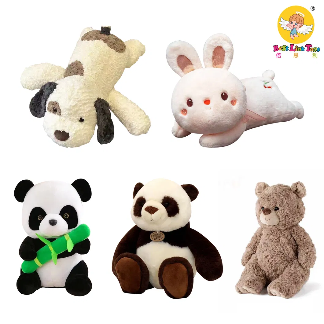 Juguetes de peluche en forma de U, almohadas de viaje de animales