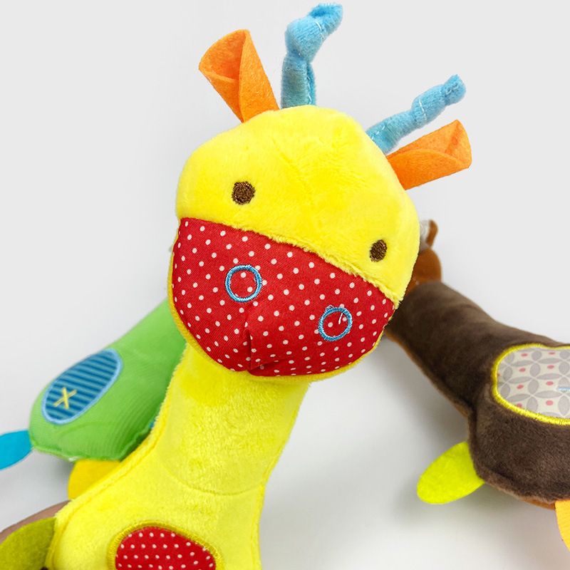 Juguetes para mascotas al por mayor, juguetes de peluche para perros, juguetes de gato de dibujos animados con sonido activado, juguetes educativos suaves y resistentes a mordidas
