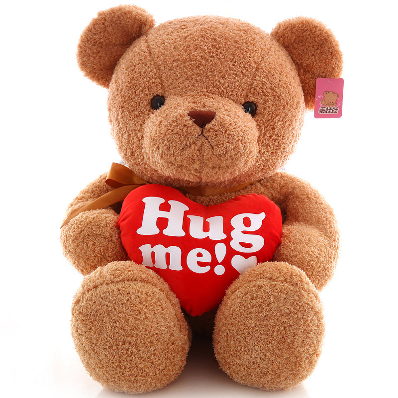 Precio mayorista de San Valentín; regalo del Día de San Valentín, decoración del hogar, confesión, abrazo, gran oso de peluche vestido