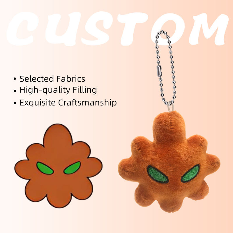 Fabricante de diseño personalizado de llaveros de felpa mini juguete de felpa proveedor OEM