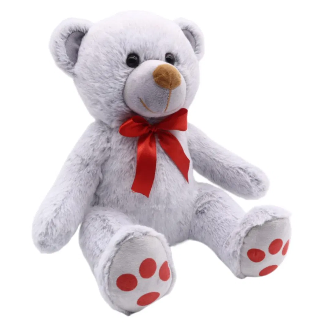 Juguete de peluche al por mayor sin relleno, oso de peluche sentado, juguete suave para bebés