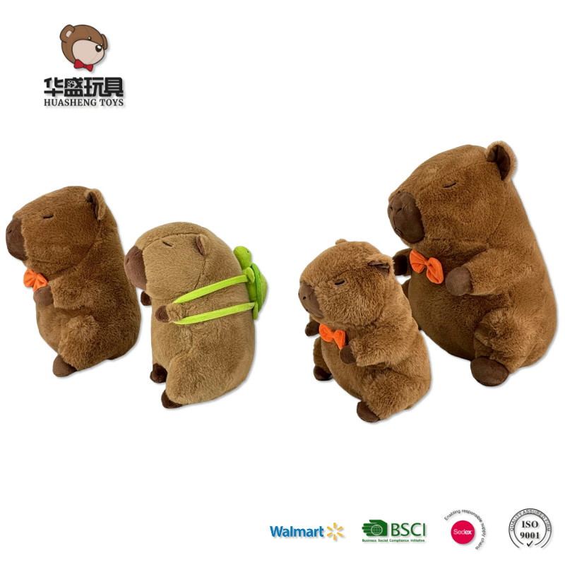Productos calientes OEM ODM lindo juguete de peluche capibara animal de peluche