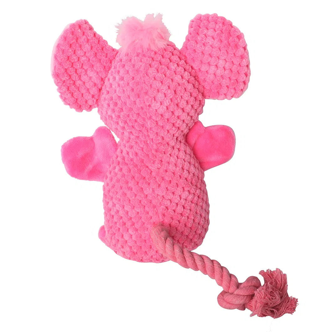 Juguete de perro de peluche Snuffle Elephant suave, interactivo y chirriante con golosinas ocultas, diseño personalizado OEM para entrenamiento y diversión