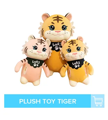 Mascota tigre de peluche