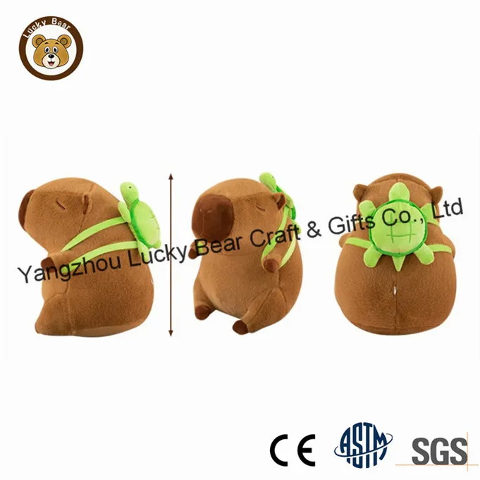 Juguete de peluche de capibara marrón suave, regalo de peluche para niños y niñas