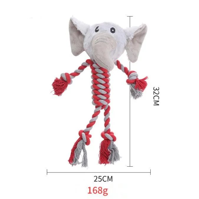Juguetes para mascotas en forma de animal, juguetes de peluche para perros, juguetes de masticar, nudos de cuerda, juguete de peluche para mascotas