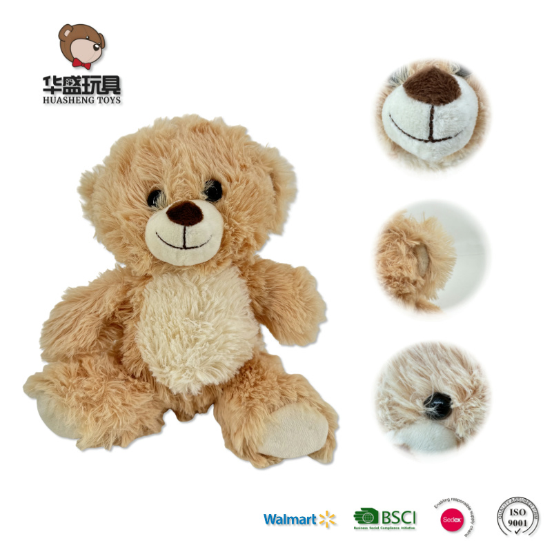 OEM ODM Muñeco de peluche personalizado de oso lindo y caricaturesco, juguete de animal de peluche personalizado