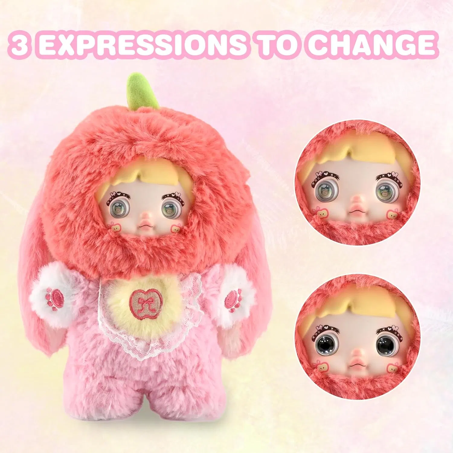 Caja de sorpresas de muñecos de frutas kawaii de peluche al por mayor, juguetes coleccionables de personajes de dibujos animados, suministro de fábrica al por mayor
