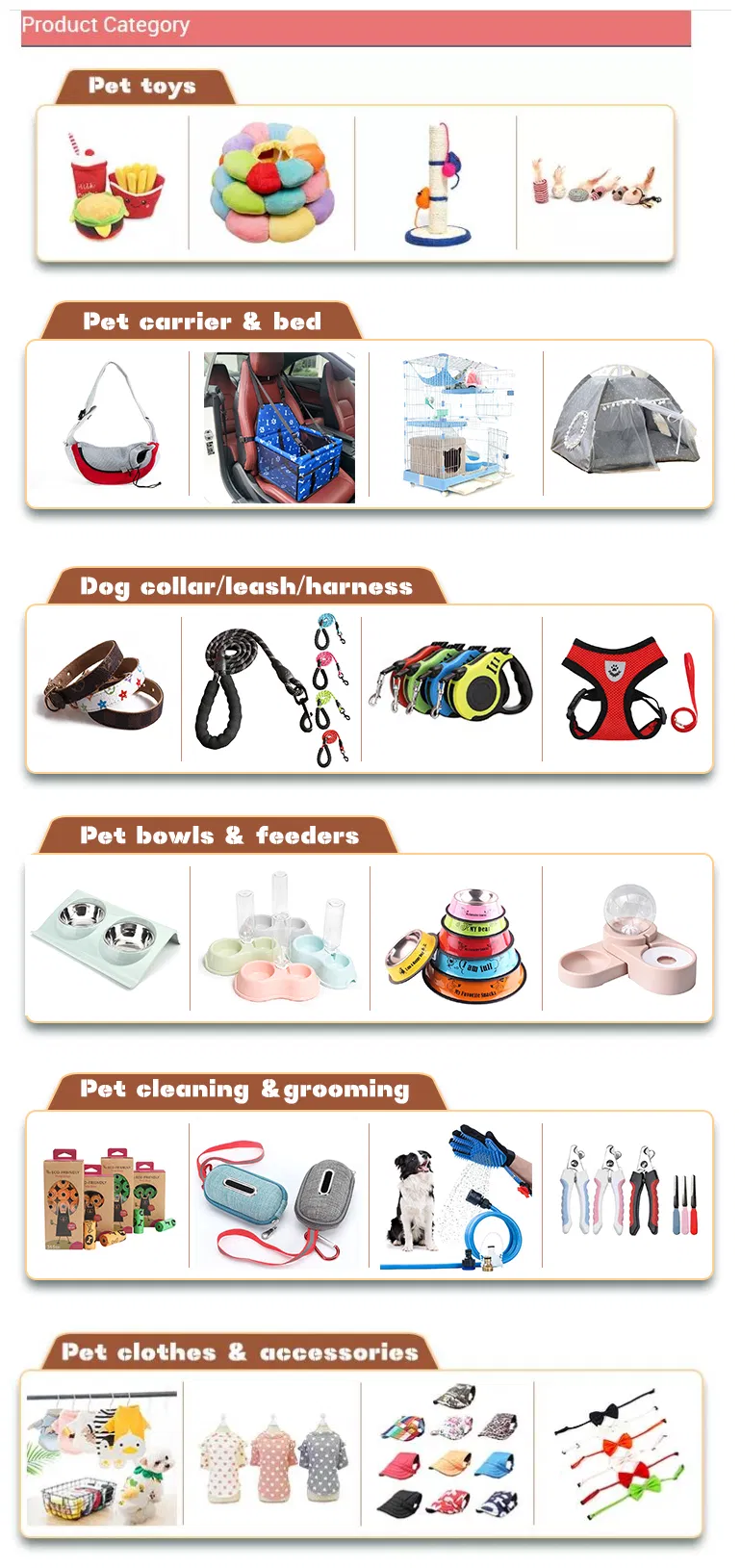Categoría de producto mascotas