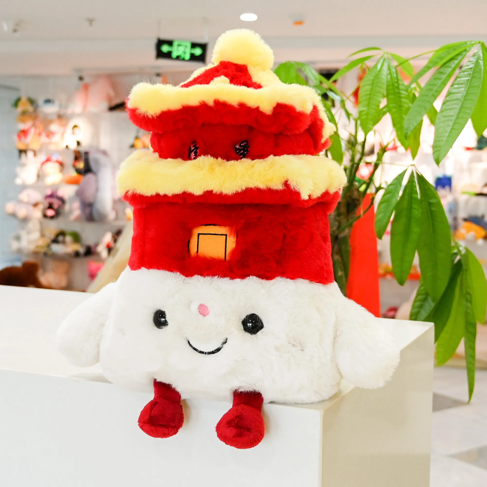 Fabricante de Juguetes de Peluche Personalizados Diseña Tu Propia Marca de Juguetes Blandos Juguete de Edificio de Peluche Almohada de Peluche