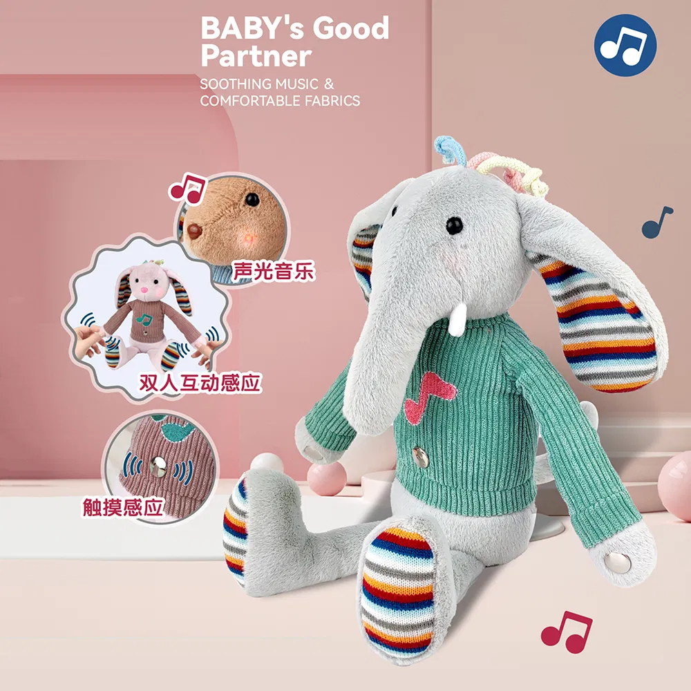 Juguetes de Tambor de Peluche con Luces y Música