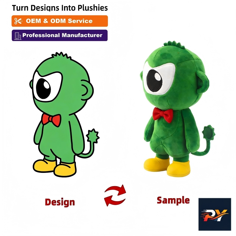 24/7 Juguetes de peluche super suaves de criaturas de un ojo personalizadas de algodón PP ecológico para niños