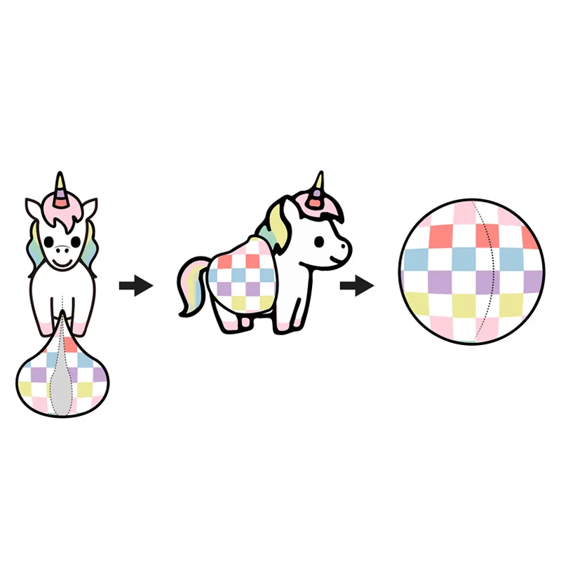 Venta Caliente Juego de Anime Lindos Peluches Suaves de Animales Unicornio