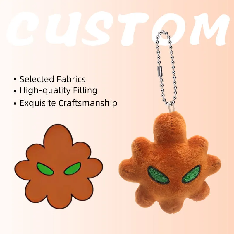 Fabricante de diseño personalizado de llaveros de felpa mini juguete de felpa proveedor OEM