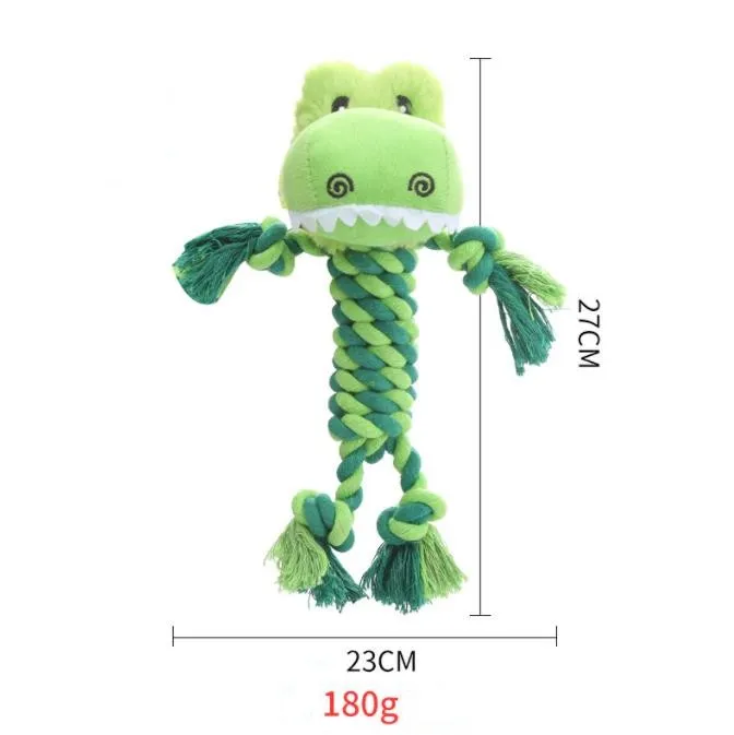Juguetes para mascotas en forma de animal, juguetes de peluche para perros, juguetes de masticar, nudos de cuerda, juguete de peluche para mascotas