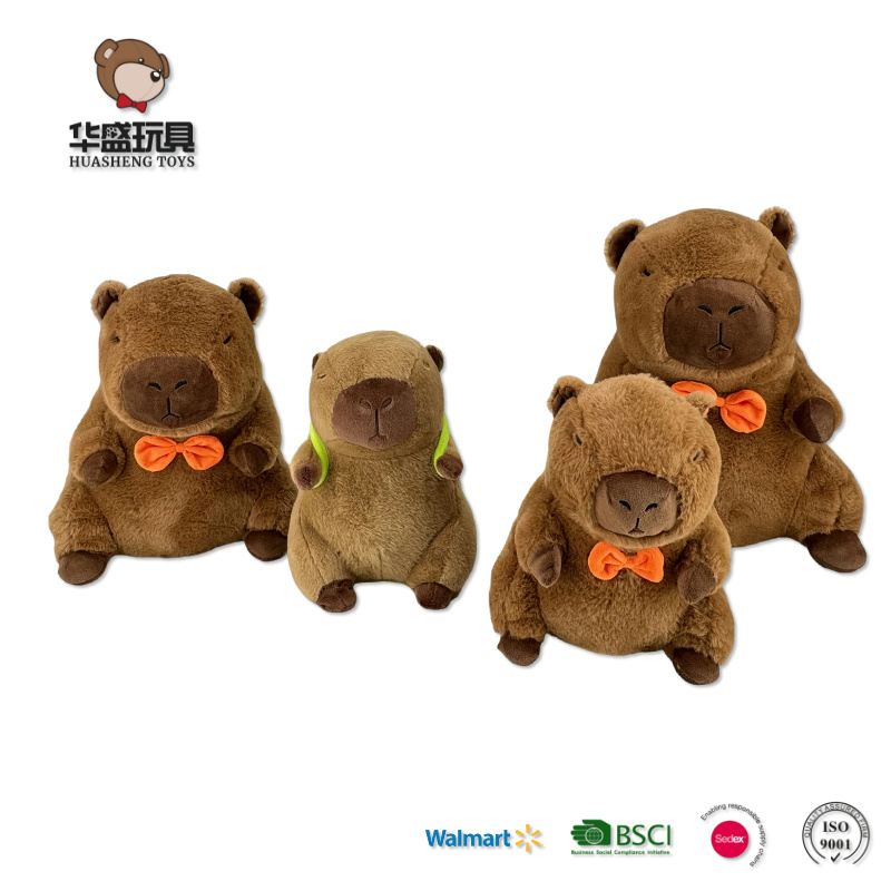 Productos calientes OEM ODM lindo juguete de peluche capibara animal de peluche