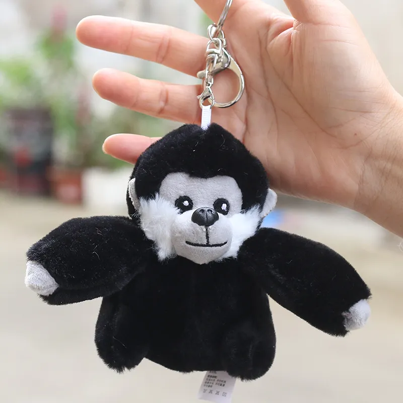 Juguete de gorila bebé personalizado, peluche de animal de peluche, llavero de mono de dibujos animados