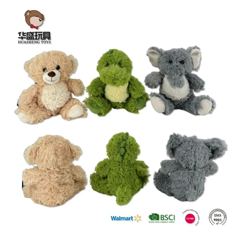 OEM ODM Muñeco de peluche personalizado de oso lindo y caricaturesco, juguete de animal de peluche personalizado
